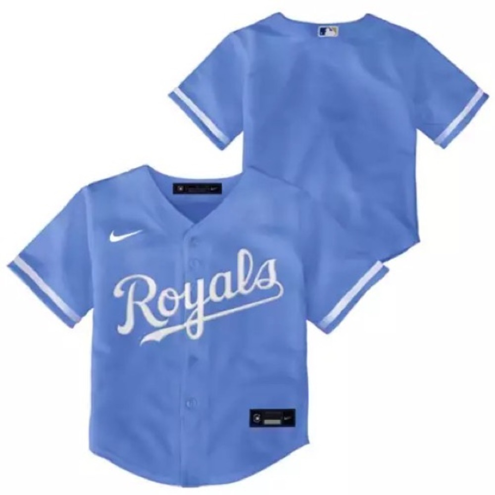Used Nike Kansas City Royals 12 months (baby) light blue jersey